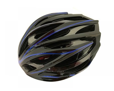 Захисний шолом для велосипеда Calibri (Black+Blue Line) FSK-D32 0685 фото