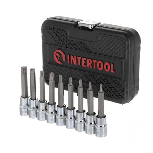 Набор бит TORX 1/2" T20-T60, 100 мм, S2, STORM INTERTOOL ET-8401 ET-8401 фото