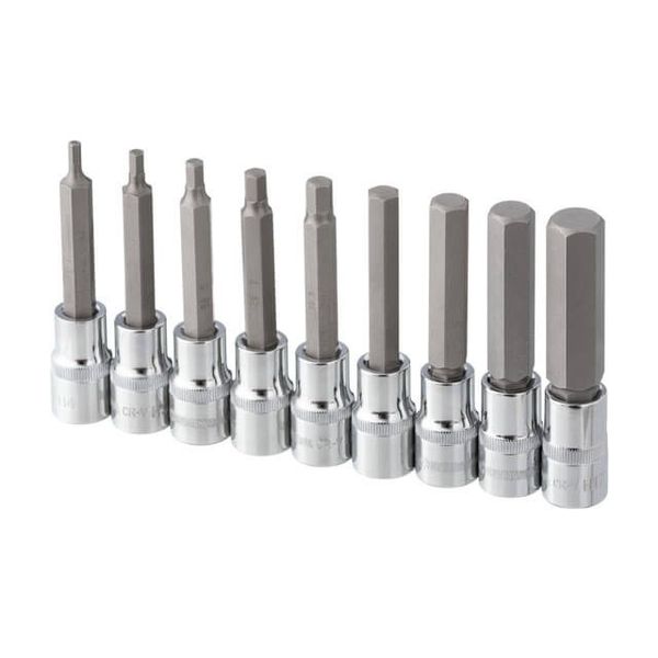 Набор бит HEX 1/2" 4-17, 100 мм, S2, STORM INTERTOOL ET-8406 ET-8406 фото