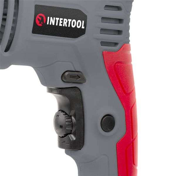 Дриль ударний 600 Вт, 0-3000 об/хв., 1.5-13 мм, реверс INTERTOOL DT-0109 DT-0109 фото