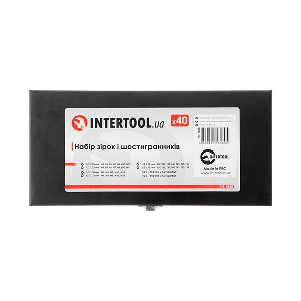 Набор звезд и шестигранников 40 ед. INTERTOOL HT-1848 HT-1848 фото