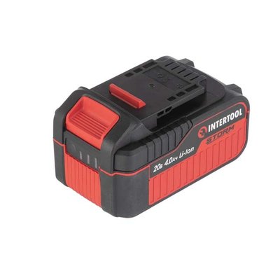 Аккумулятор 20 В, Li-ion, 4.0 Ач, индикатор уровня заряда INTERTOOL WT-0341 WT-0341 фото