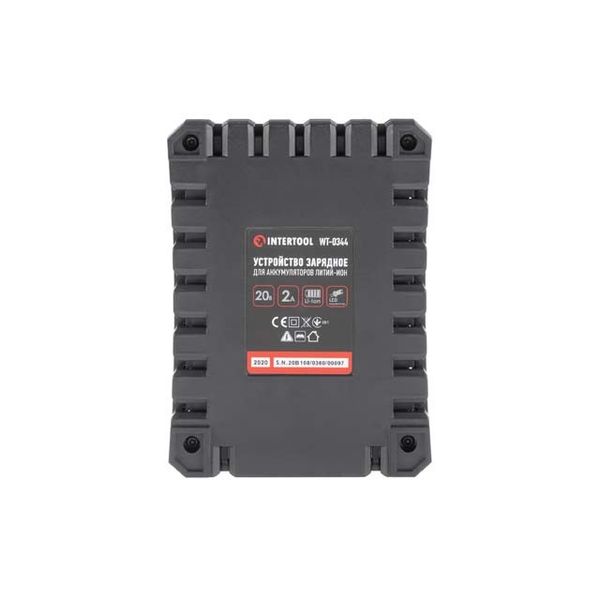 Устройство зарядное для аккумуляторов Li-ion 20 В, ток заряда 2.0 А INTERTOOL WT-0344 WT-0344 фото