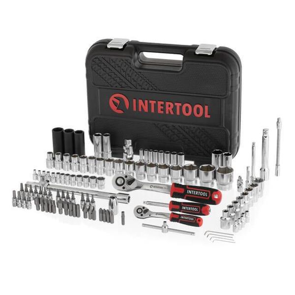 Набор инструментов 111 ед. STORM, 1/2", 1/4", Сr-V INTERTOOL ET-8111 ET-8111 фото